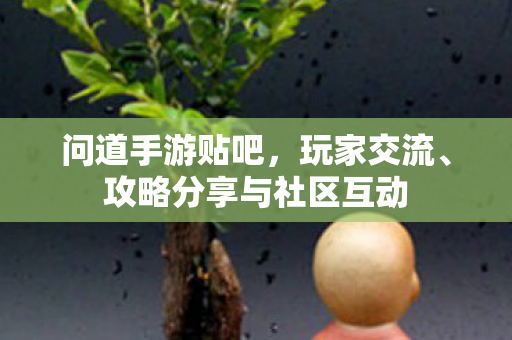 问道手游贴吧，玩家交流、攻略分享与社区互动
