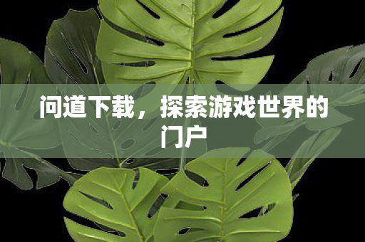 问道下载,探索游戏世界的门户 问道下载,探索游戏世界的门户