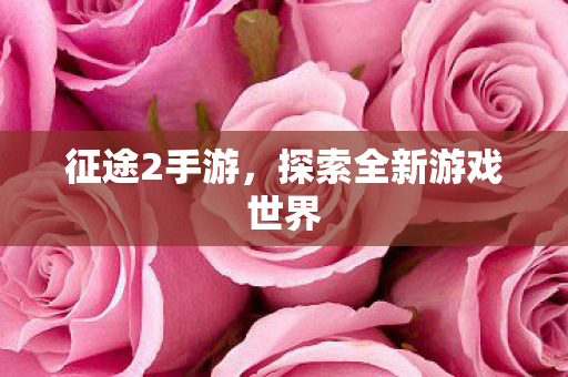 征途2手游,探索全新游戏世界 征途2手游,探索全新游戏世界