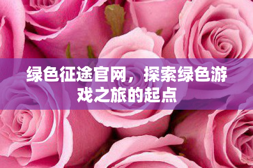绿色征途官网，探索绿色游戏之旅的起点