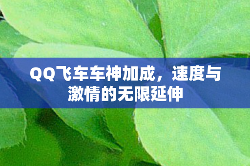 QQ飞车车神加成,速度与激情的无限延伸 QQ飞车车神加成,速度与激情的无限延伸