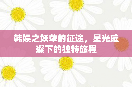 韩娱之妖孽的征途,星光璀璨下的独特旅程 韩娱之妖孽的征途,星光璀璨下的独特旅程