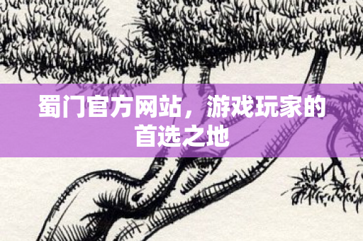 蜀门官方网站，游戏玩家的首选之地
