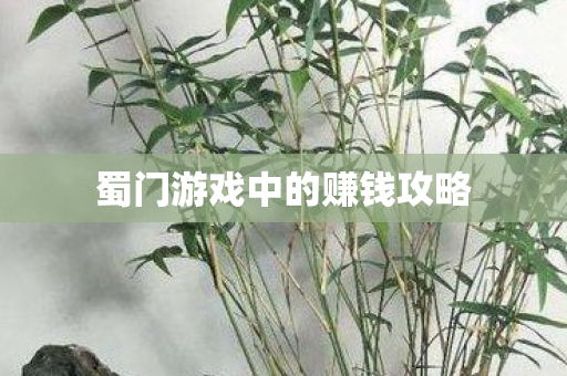 蜀门游戏中的赚钱攻略 蜀门游戏中的赚钱攻略