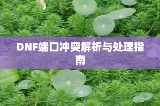 DNF端口冲突解析与处理指南 DNF端口冲突解析与处理指南