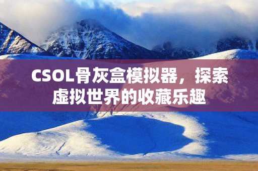 CSOL骨灰盒模拟器,探索虚拟世界的收藏乐趣 CSOL骨灰盒模拟器,探索虚拟世界的收藏乐趣