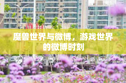 魔兽世界与微博,游戏世界的微博时刻 魔兽世界与微博,游戏世界的微博时刻