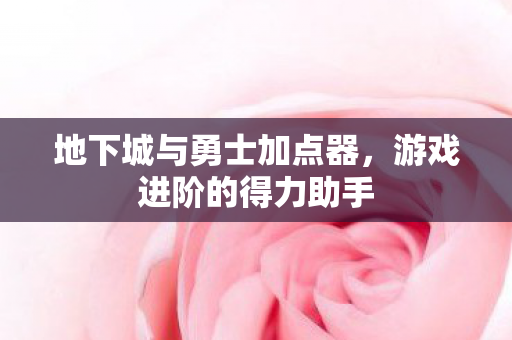 地下城与勇士加点器,游戏进阶的得力助手 地下城与勇士加点器,游戏进阶的得力助手