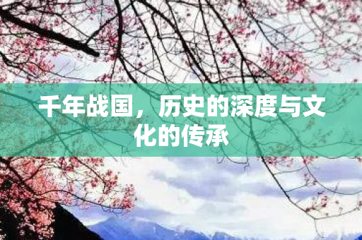 千年战国，历史的深度与文化的传承