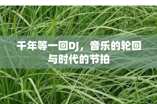 千年等一回DJ,音乐的轮回与时代的节拍 千年等一回DJ,音乐的轮回与时代的节拍