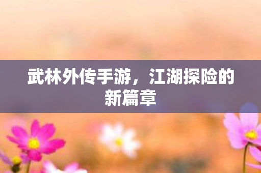武林外传手游,江湖探险的新篇章 武林外传手游,江湖探险的新篇章