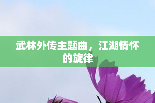 武林外传主题曲,江湖情怀的旋律 武林外传主题曲,江湖情怀的旋律