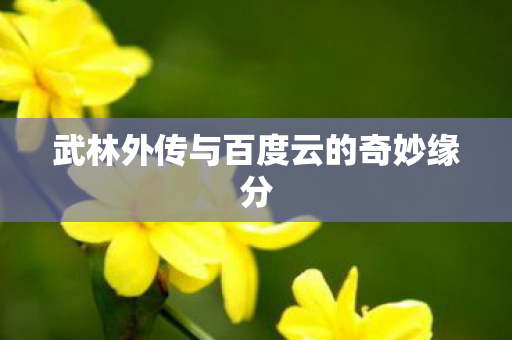 武林外传与百度云的奇妙缘分 武林外传与百度云的奇妙缘分