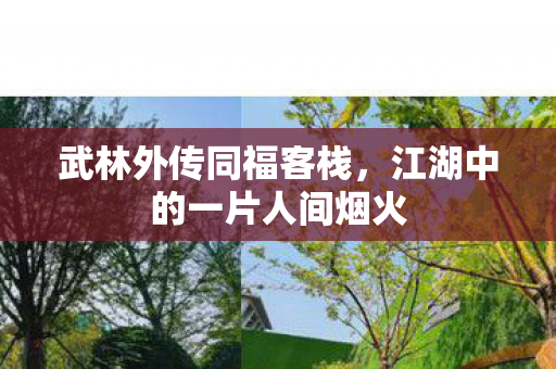 武林外传同福客栈,江湖中的一片人间烟火 武林外传同福客栈,江湖中的一片人间烟火