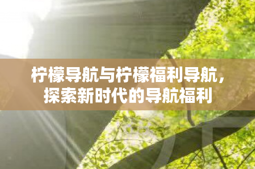 柠檬导航与柠檬福利导航,探索新时代的导航福利 柠檬导航与柠檬福利导航,探索新时代的导航福利