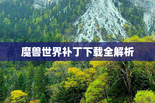 魔兽世界补丁下载全解析 魔兽世界补丁下载全解析