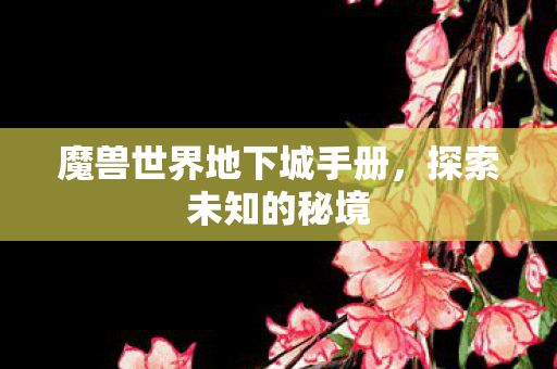 魔兽世界地下城手册,探索未知的秘境 魔兽世界地下城手册,探索未知的秘境