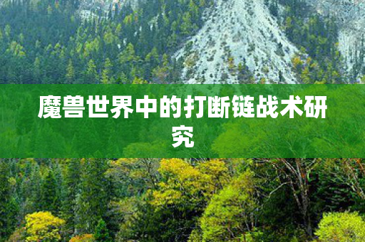 魔兽世界中的打断链战术研究 魔兽世界中的打断链战术研究