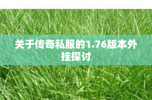 关于传奇私服的1.76版本外挂探讨 关于传奇私服的1.76版本外挂探讨