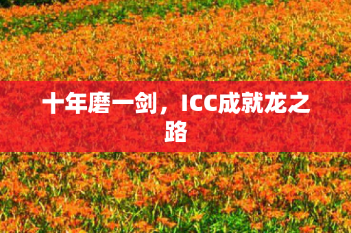 十年磨一剑,ICC成就龙之路 十年磨一剑,ICC成就龙之路
