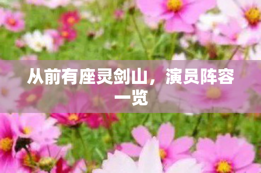 从前有座灵剑山,演员阵容一览 从前有座灵剑山,演员阵容一览