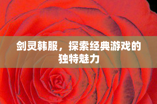 剑灵韩服,探索经典游戏的独特魅力 剑灵韩服,探索经典游戏的独特魅力
