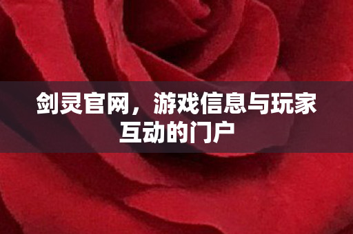 剑灵官网,游戏信息与玩家互动的门户 剑灵官网,游戏信息与玩家互动的门户