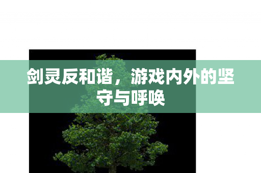 剑灵反和谐,游戏内外的坚守与呼唤 剑灵反和谐,游戏内外的坚守与呼唤