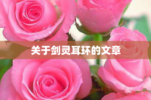 关于剑灵耳环的文章 关于剑灵耳环的文章