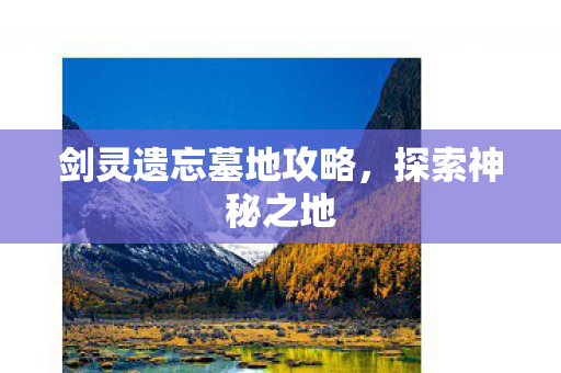 剑灵遗忘墓地攻略,探索神秘之地 剑灵遗忘墓地攻略,探索神秘之地
