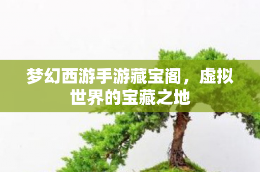 梦幻西游手游藏宝阁,虚拟世界的宝藏之地 梦幻西游手游藏宝阁,虚拟世界的宝藏之地