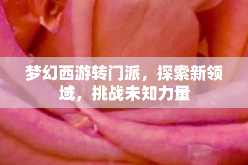 梦幻西游转门派,探索新领域,挑战未知力量 梦幻西游转门派,探索新领域,挑战未知力量