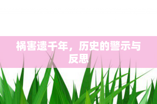 祸害遗千年,历史的警示与反思 祸害遗千年,历史的警示与反思