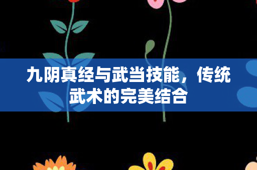 九阴真经与武当技能,传统武术的完美结合 九阴真经与武当技能,传统武术的完美结合