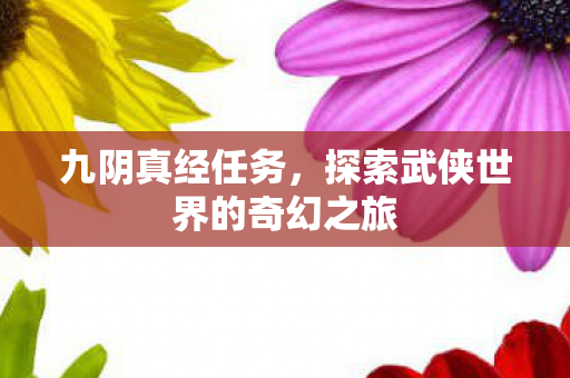 九阴真经任务,探索武侠世界的奇幻之旅 九阴真经任务,探索武侠世界的奇幻之旅