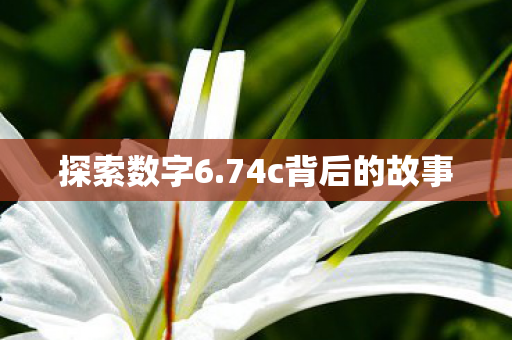 探索数字6.74c背后的故事 探索数字6.74c背后的故事