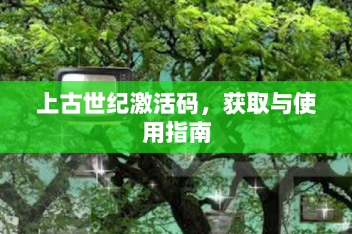 上古世纪激活码,获取与使用指南 上古世纪激活码,获取与使用指南