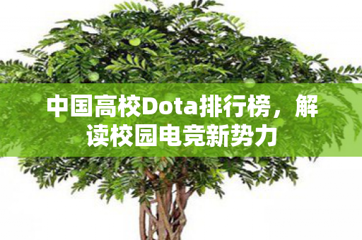 中国高校Dota排行榜,解读校园电竞新势力 中国高校Dota排行榜,解读校园电竞新势力