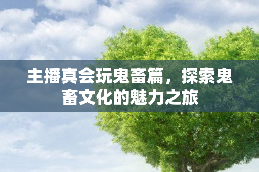 主播真会玩鬼畜篇,探索鬼畜文化的魅力之旅 主播真会玩鬼畜篇,探索鬼畜文化的魅力之旅