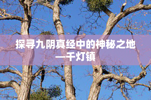 探寻九阴真经中的神秘之地—千灯镇 探寻九阴真经中的神秘之地—千灯镇
