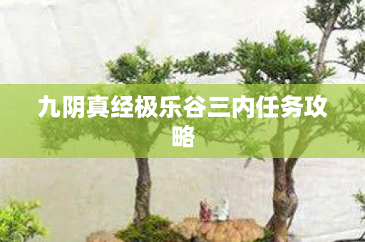 九阴真经极乐谷三内任务攻略 九阴真经极乐谷三内任务攻略