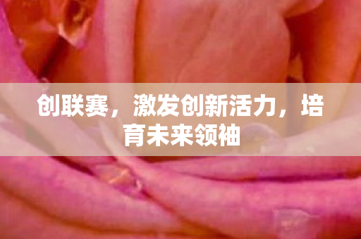 创联赛，激发创新活力，培育未来领袖
