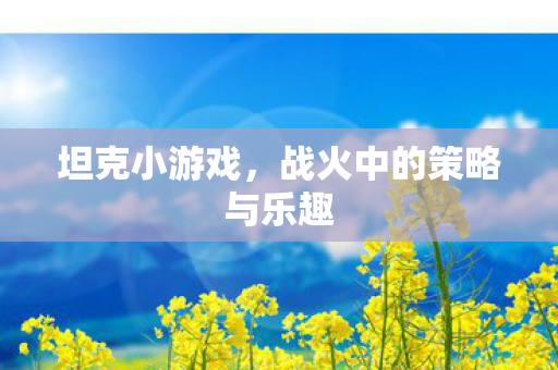 坦克小游戏,战火中的策略与乐趣 坦克小游戏,战火中的策略与乐趣