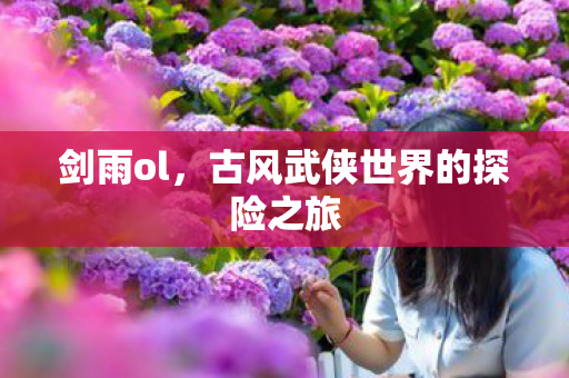 剑雨ol,古风武侠世界的探险之旅 剑雨ol,古风武侠世界的探险之旅