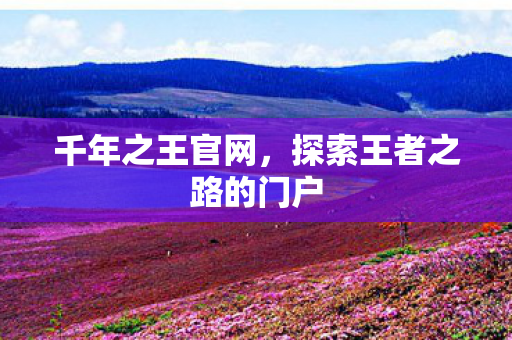 千年之王官网,探索王者之路的门户 千年之王官网,探索王者之路的门户