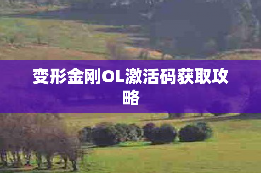 变形金刚OL激活码获取攻略 变形金刚OL激活码获取攻略