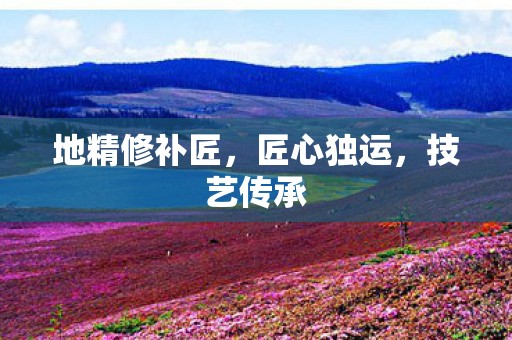 地精修补匠，匠心独运，技艺传承