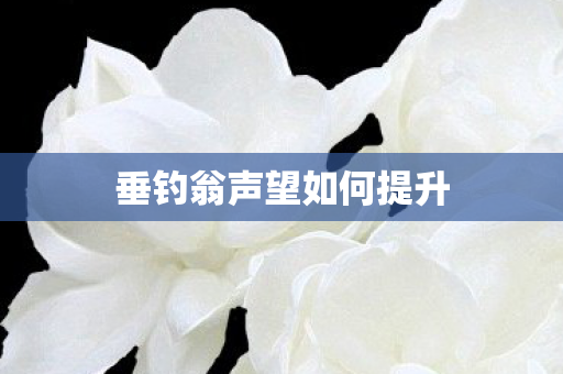 垂钓翁声望如何提升 垂钓翁声望如何提升