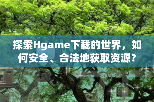 探索Hgame下载的世界,如何安全、合法地获取资源? 探索Hgame下载的世界,如何安全、合法地获取资源?