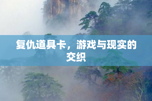 复仇道具卡,游戏与现实的交织 复仇道具卡,游戏与现实的交织